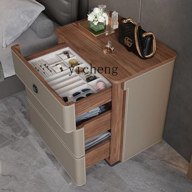 Mesita de noche de cuero X5-14 - Storage reseña y precio