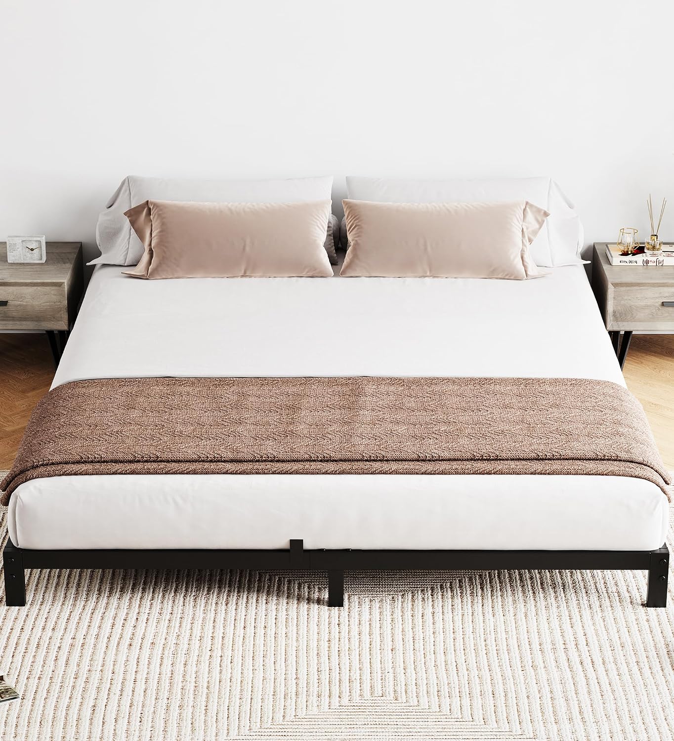 Base de Cama Queen de Metal Re - Canopy Bed Frame Metal Queen reseña y precio